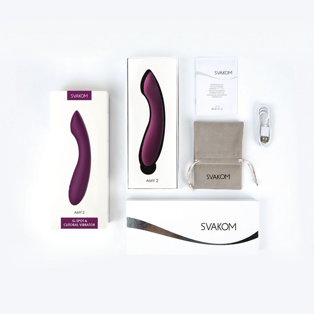 Amy 2 Violet Вибростимулятор со встроенным аккумулятором