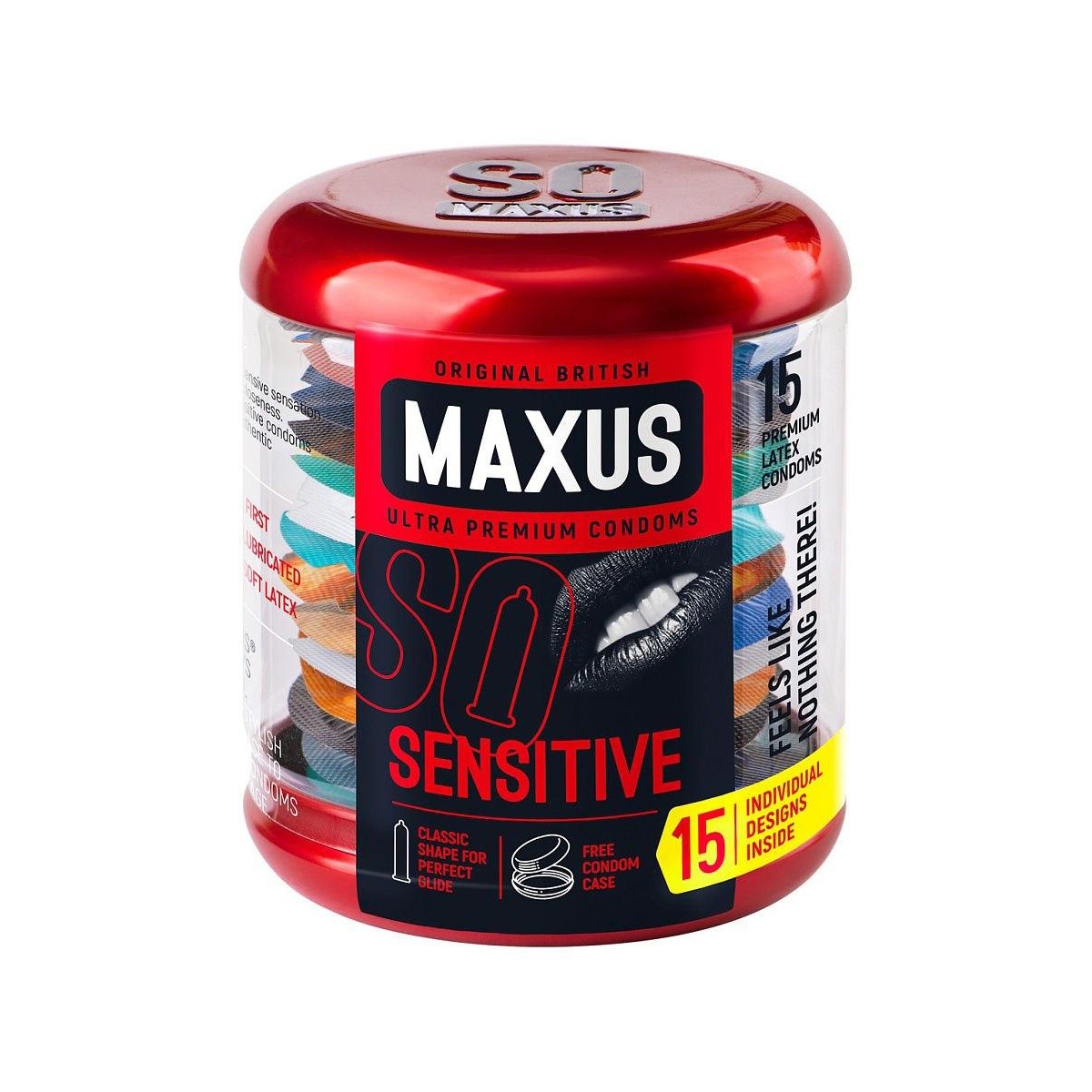 Maxus Презервативы ультратонкие MAXUS Sensitive №15 в большом кейсе