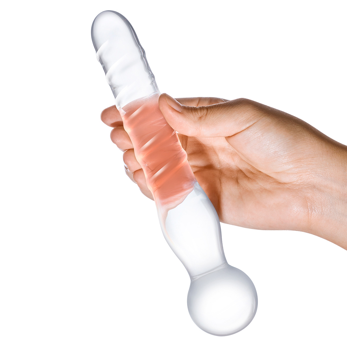 Glas Спиральный прозрачный стеклянный жезл JOYSTICK