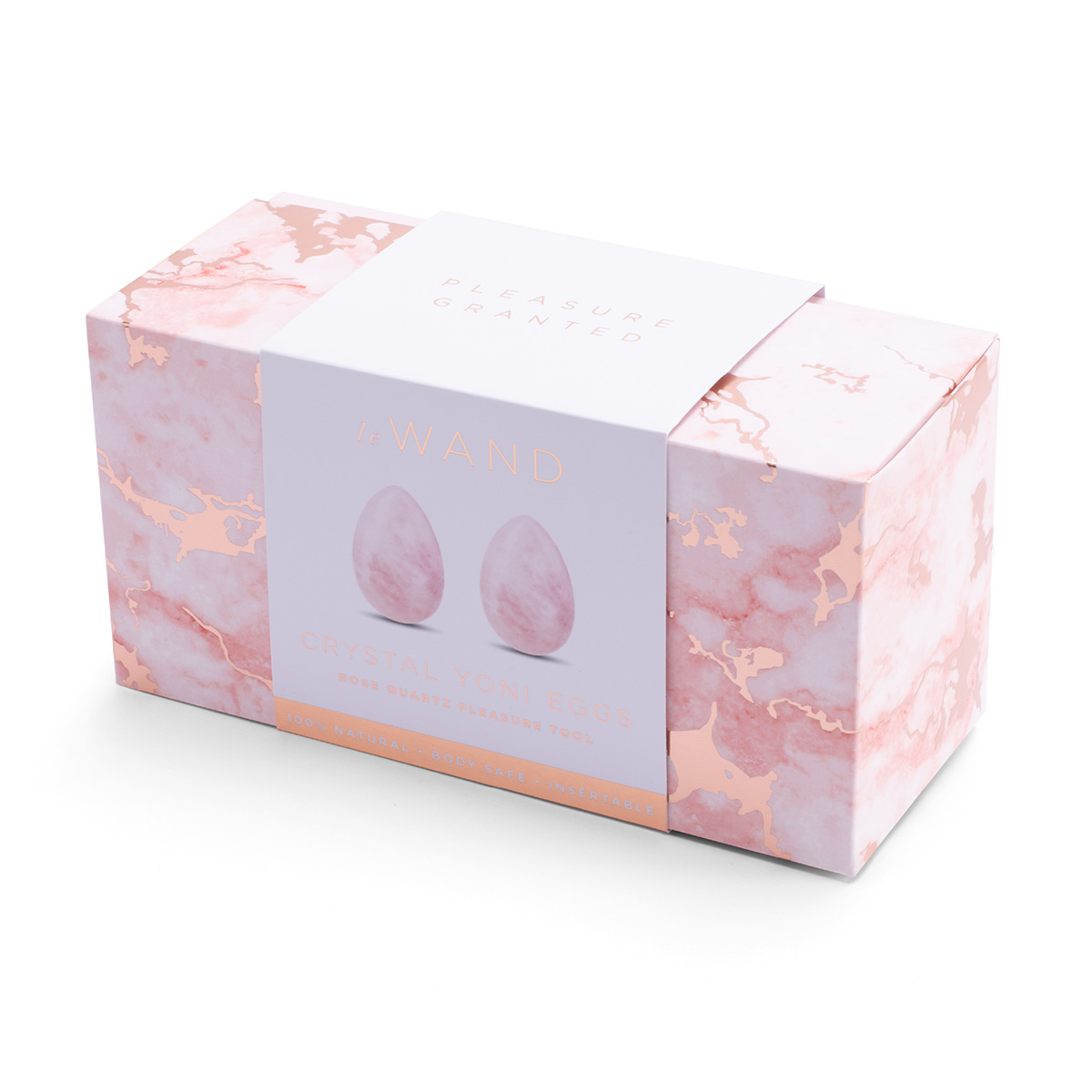 le WAND Массажеры для техники йони le WAND Crystal Yoni eggs розовый кварц