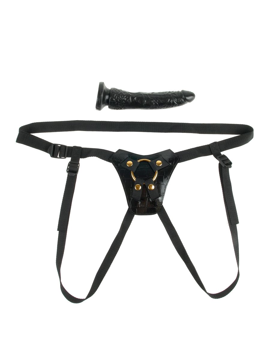 Страпон-система из перфорированной кожи Designer Strap-On