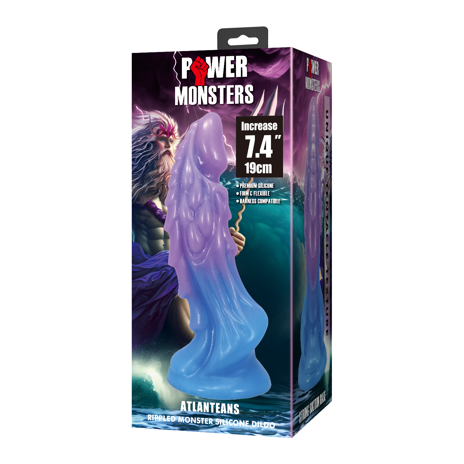 Atlanteans, фаллоимитатор на присоске, серии Power Monsters, 19 см