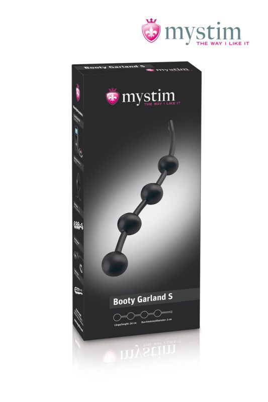 Mystim e-stim anal beads Booty Garland S Анальные бусы маленькие
