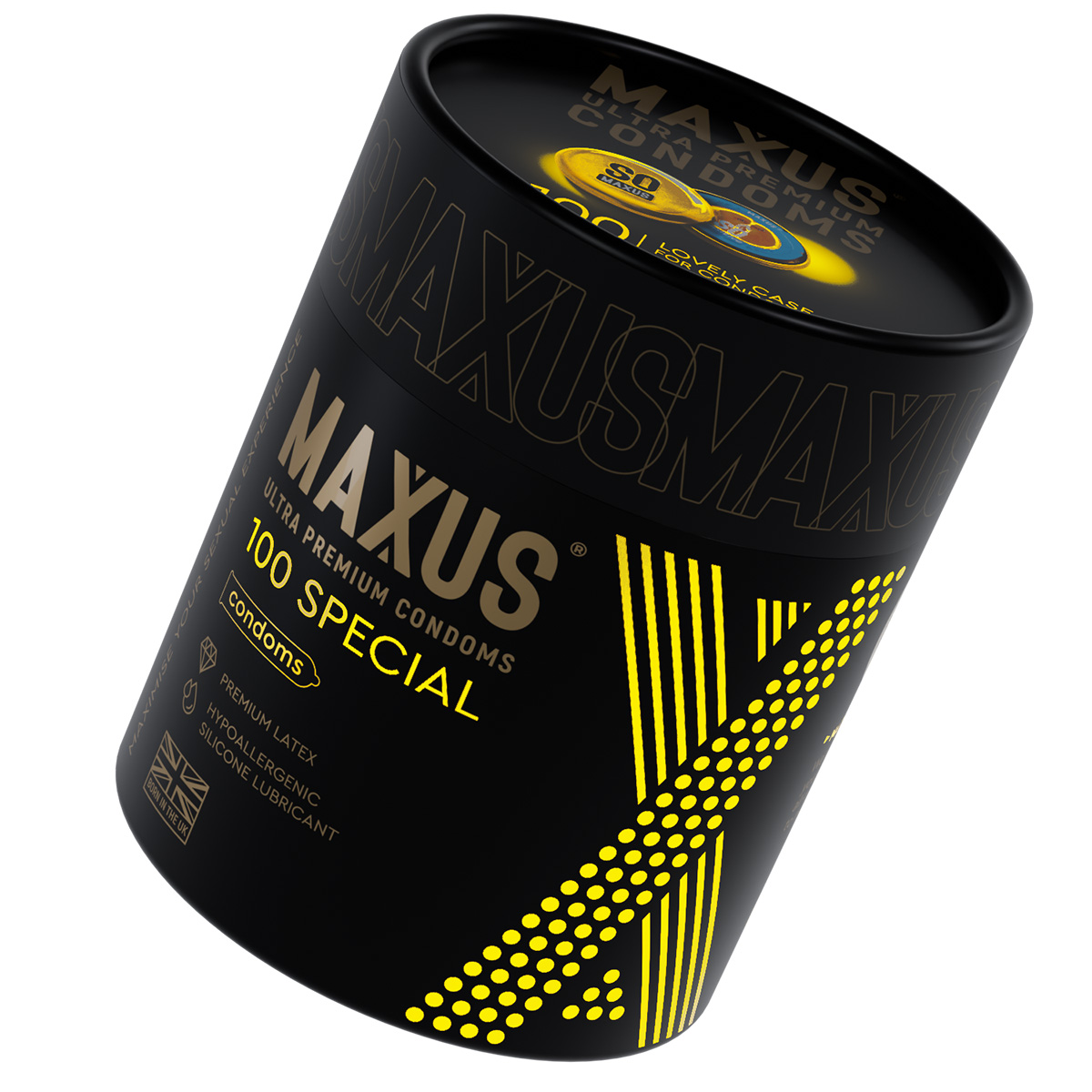 Maxus Презервативы в тубусе точечно-ребристые MAXUS SPECIAL - 1 уп (100 шт)