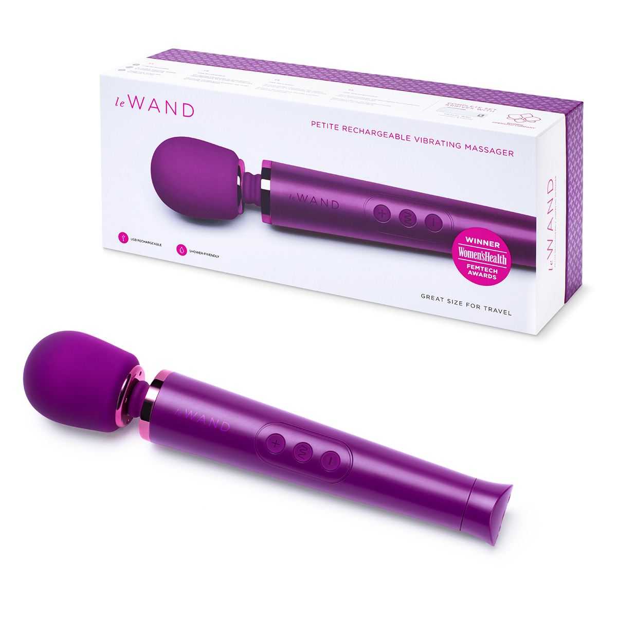 le WAND Роскошный вишневый мини-ванд Le Wand Petite Massager