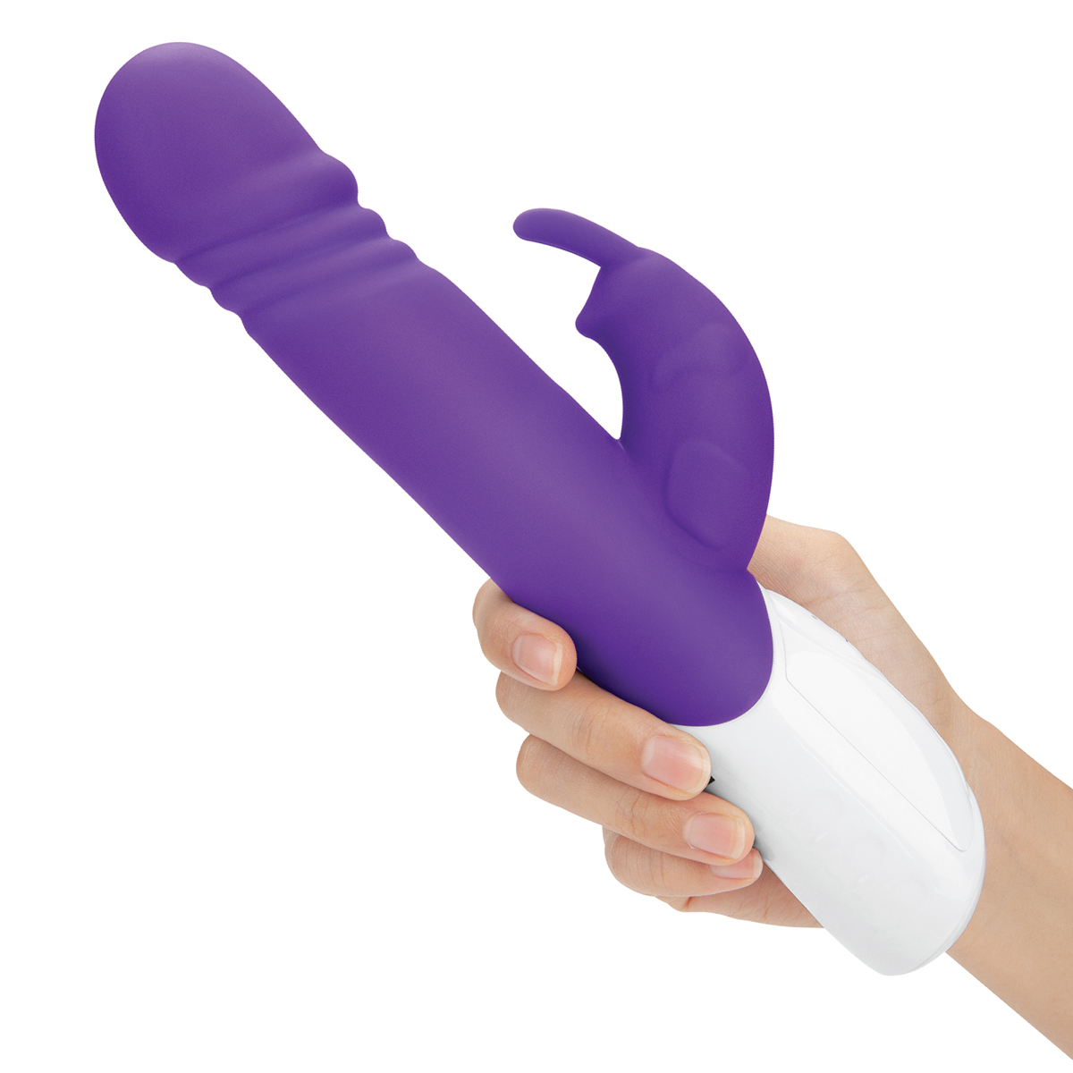 Rabbit Essentials Кролик-вибратор с толкающей головкой THRUSTING RABBIT фиолетовый