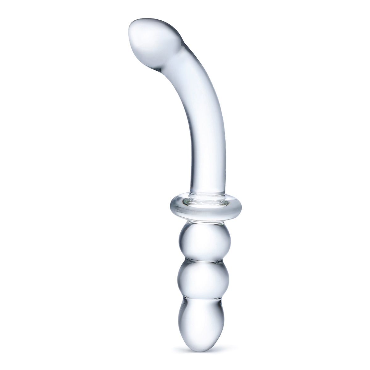 Glas Ребристый двойной анально-вагинальный фаллос Ribbed G-Spot