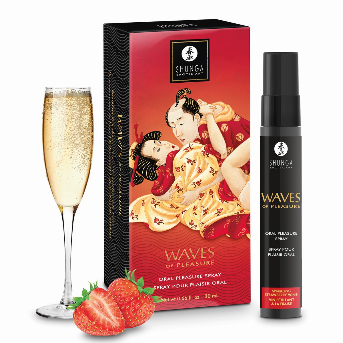 Спрей Waves of Pleasure, Клубника, 20 мл
