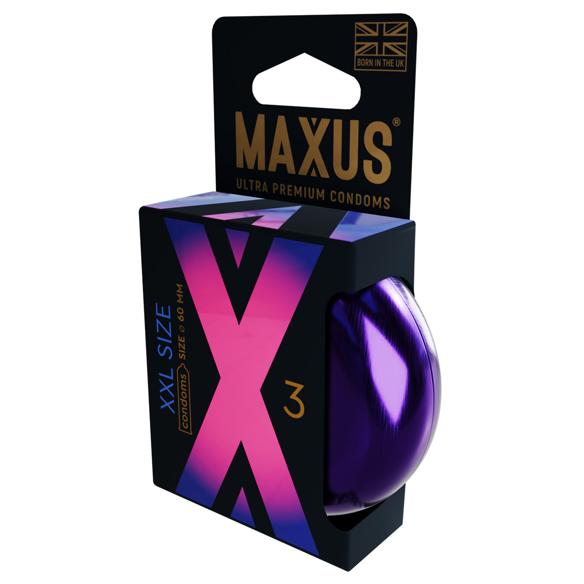 Maxus Презервативы увеличенные MAXUS XXL №3 в железном кейсе