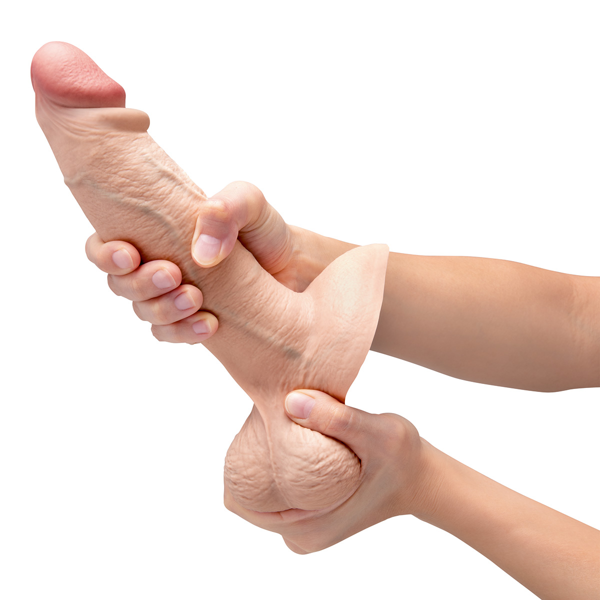 b-Vibe Анальный реалистичный фаллоимитатор SLIPSKIN REALISTIC GIRTHY 8 in
