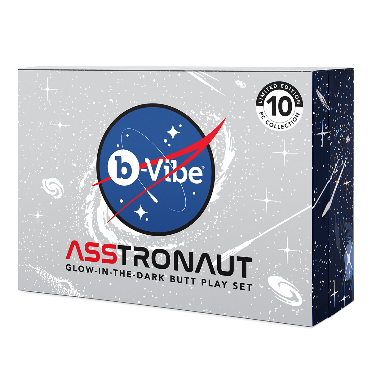 b-Vibe Светящийся в темноте анальный набор ASSTRONAUT GLOW IN THE DARK SET