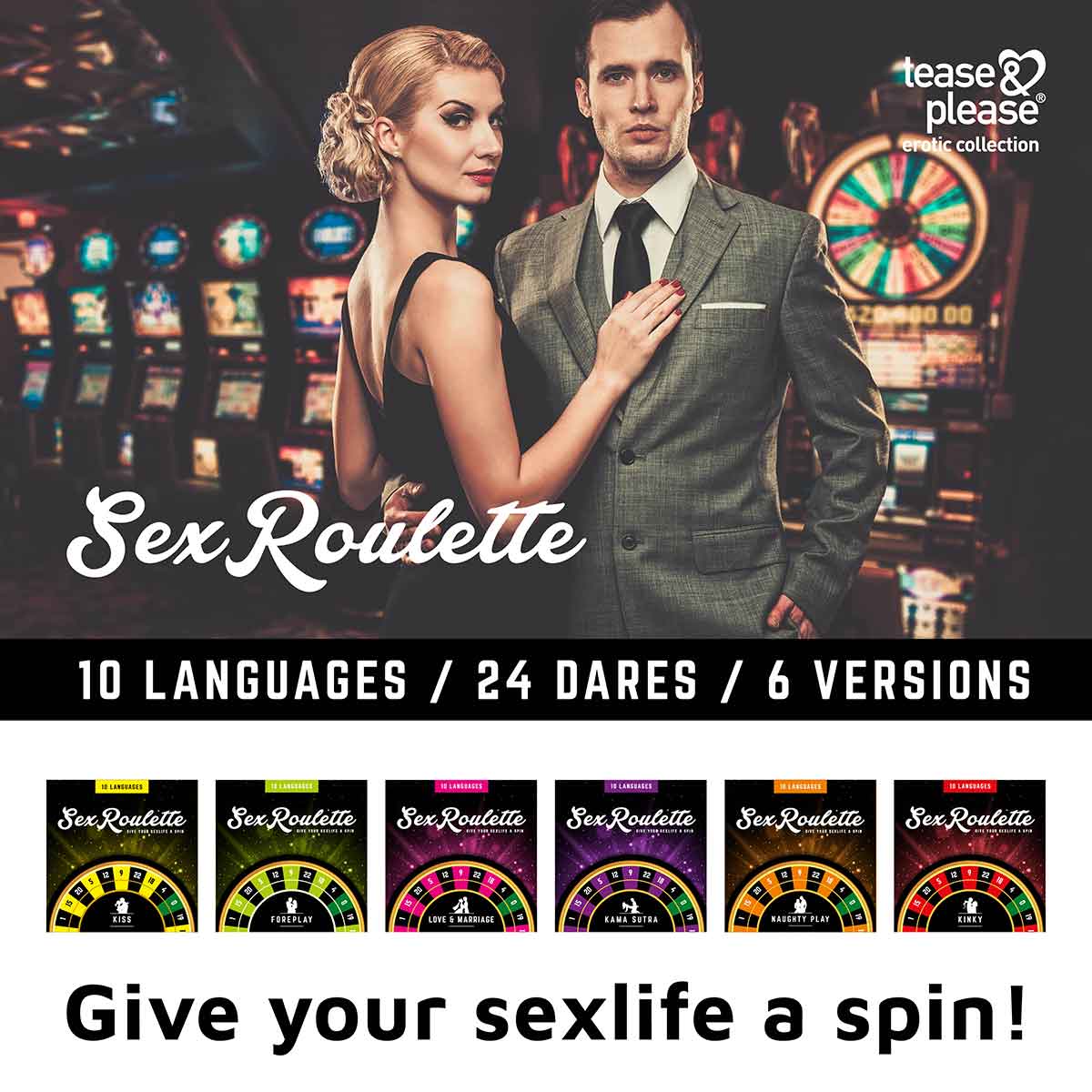 Tease&Please Игра настольная рулетка Sex Roulette Kamasutra