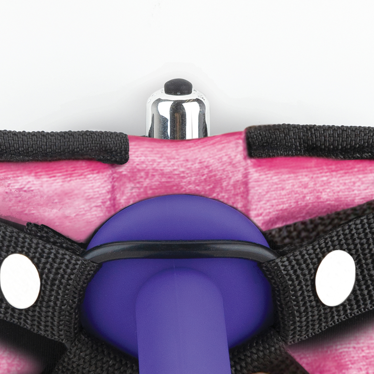 Lux Fetish Розовые плюшевые трусики для страпона Strap on harness