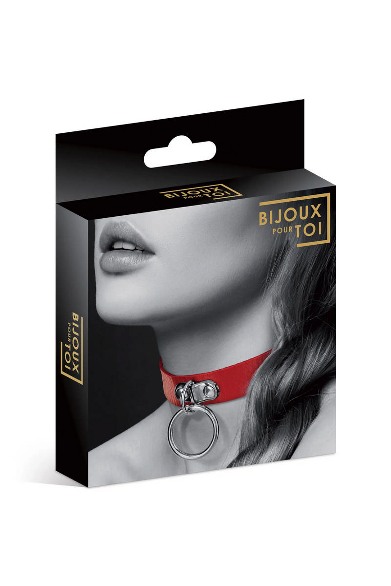 Чокер с кольцом COLLIER FETISH ROUGE