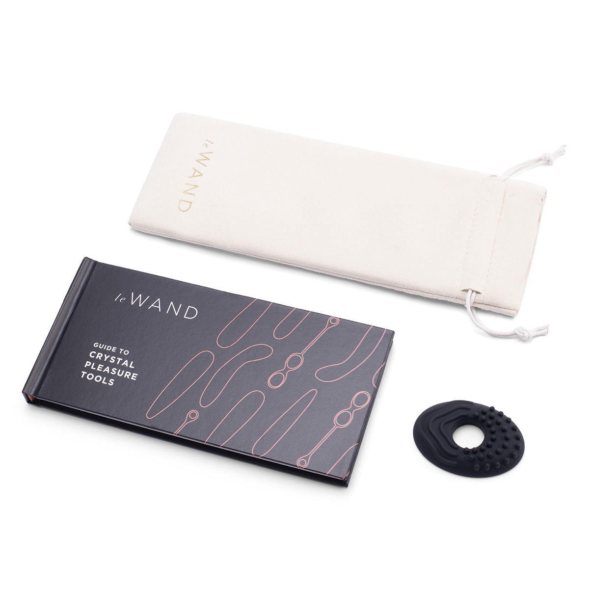 le WAND Массажер тонкий le WAND Crystal Slim Wand черный обсидиан