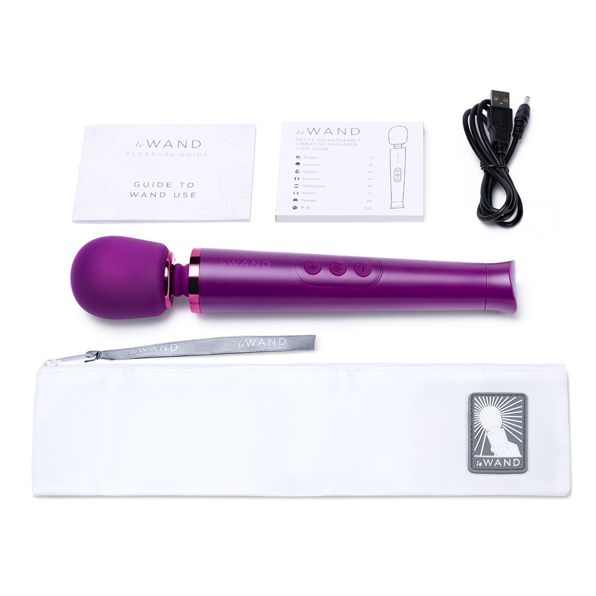 le WAND Роскошный вишневый мини-ванд Le Wand Petite Massager