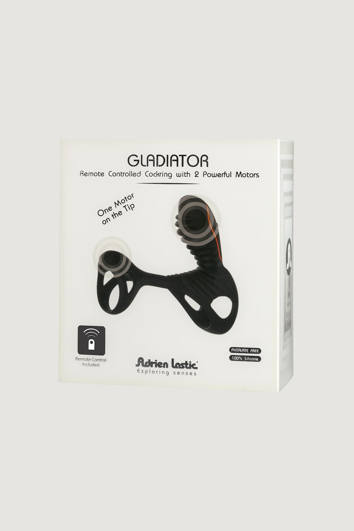 Gladiator + LRS  эрекционная насадка кольцо с пультом управления
