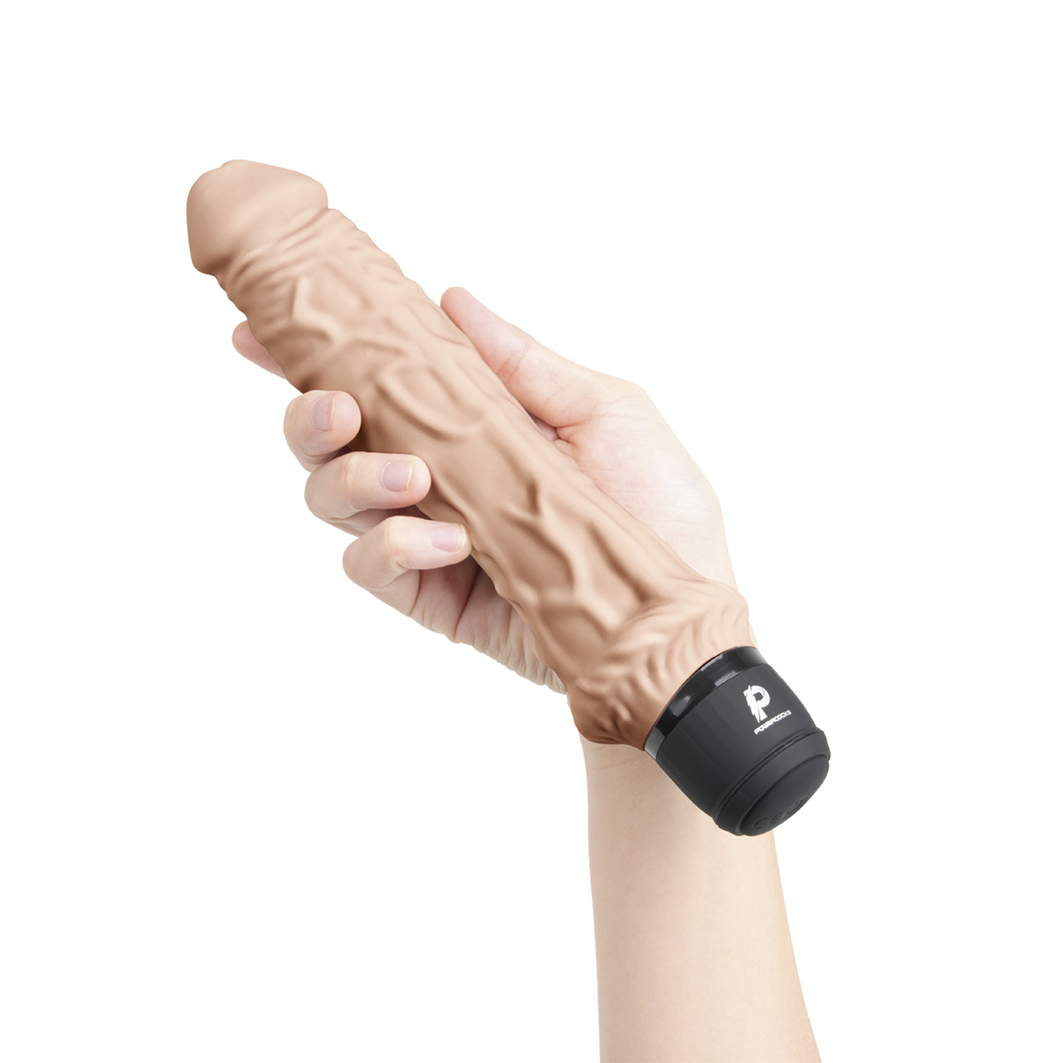 PowerCocks Классический массажер 8" Girthy Realistic Vibrator телесный