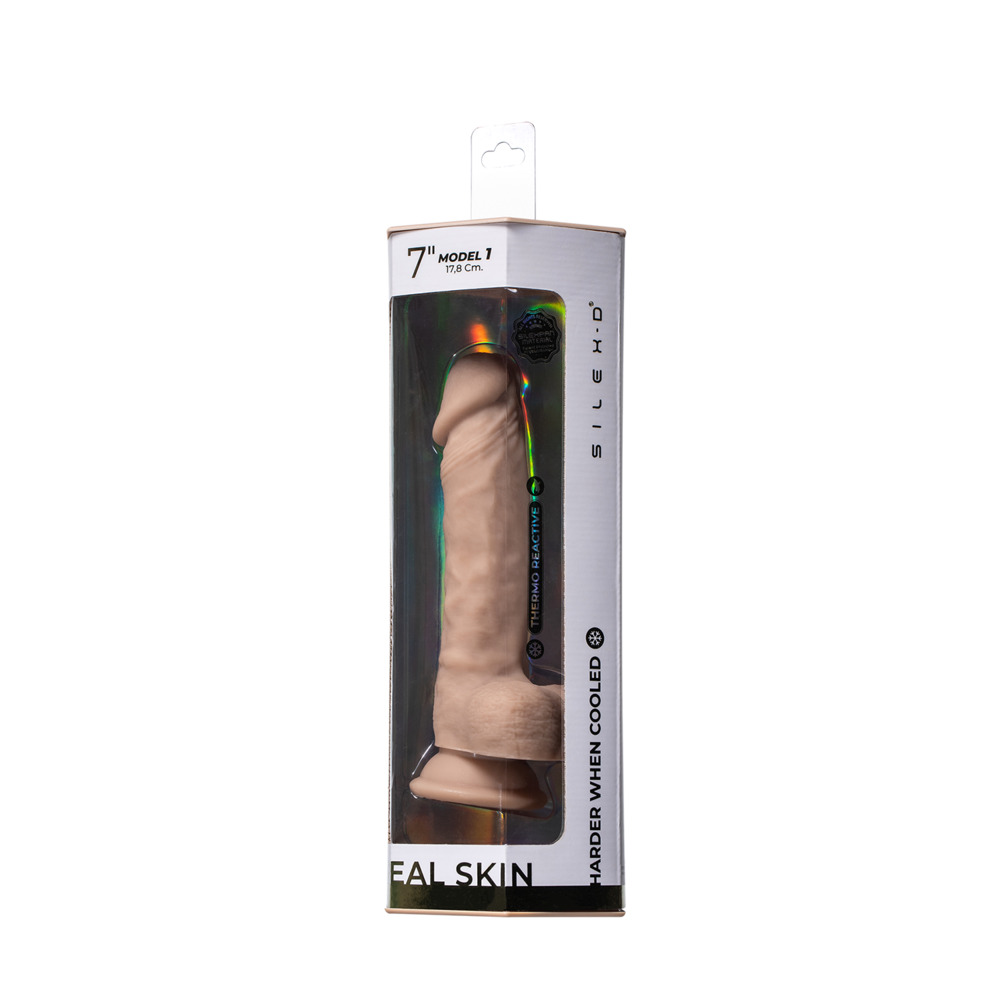 SileXD Фаллоимитатор-реалистик на присоске Real Skin Model 1 (7)