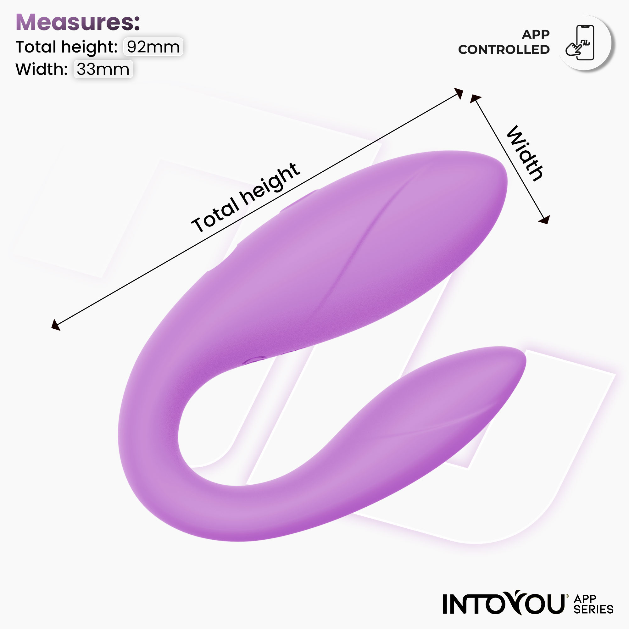 Интерактивный вибромассажёр для пар Couple Toy Lavender