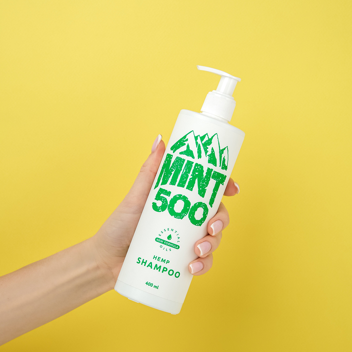 MINT500 Противовоспалительный шампунь на основе масла и экстракта семян конопли Mint500 Hemp Shampoo 400 мл