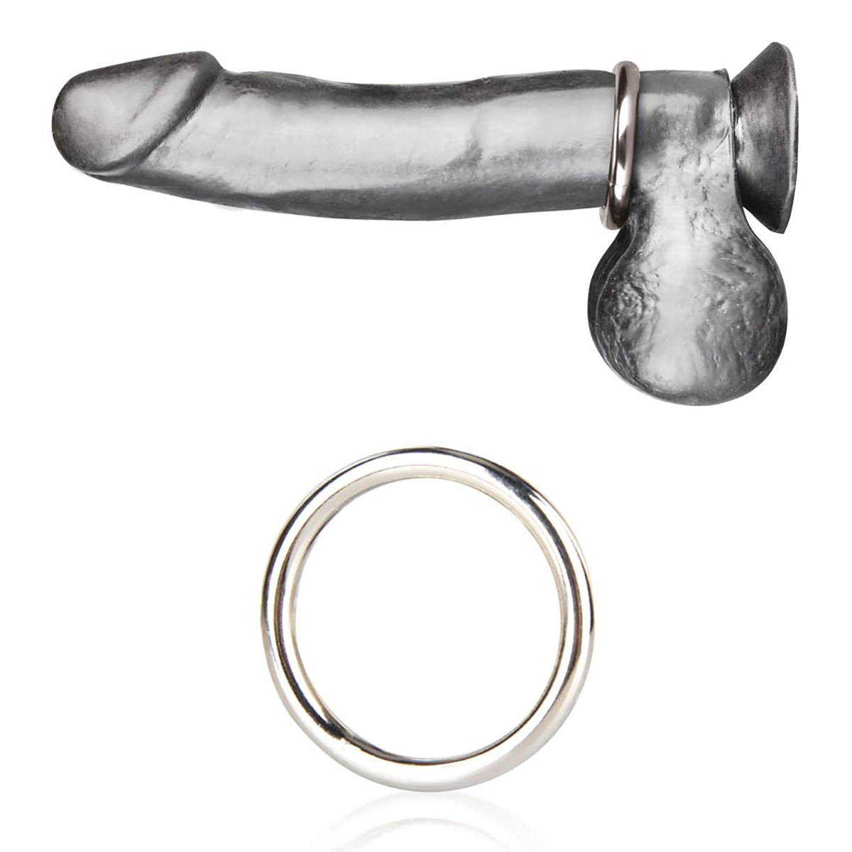 BlueLine Стальное эрекционное кольцо 4,8 см STEEL COCK RING
