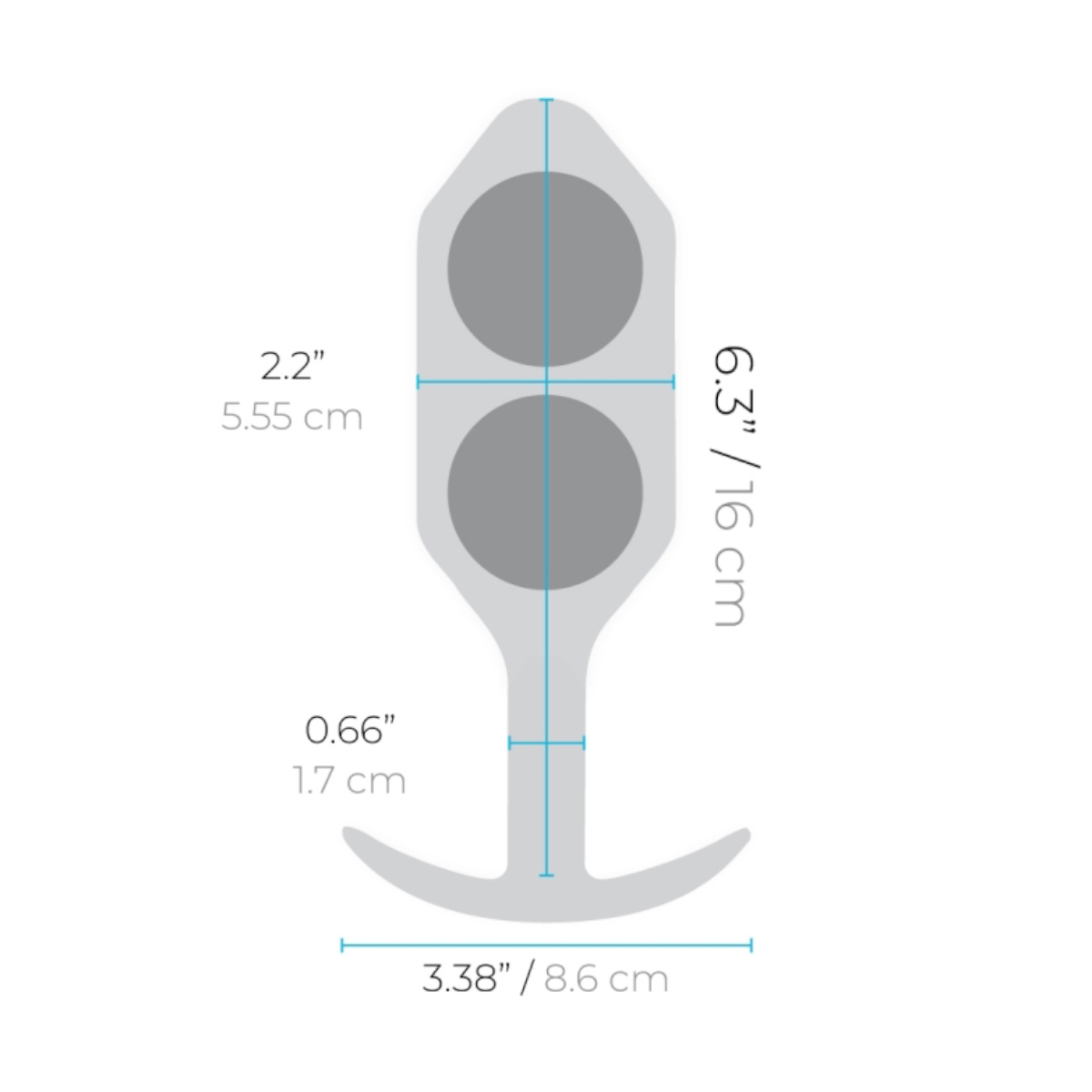 b-Vibe Профессиональная пробка для ношения B-vibe Snug Plug 6 черная