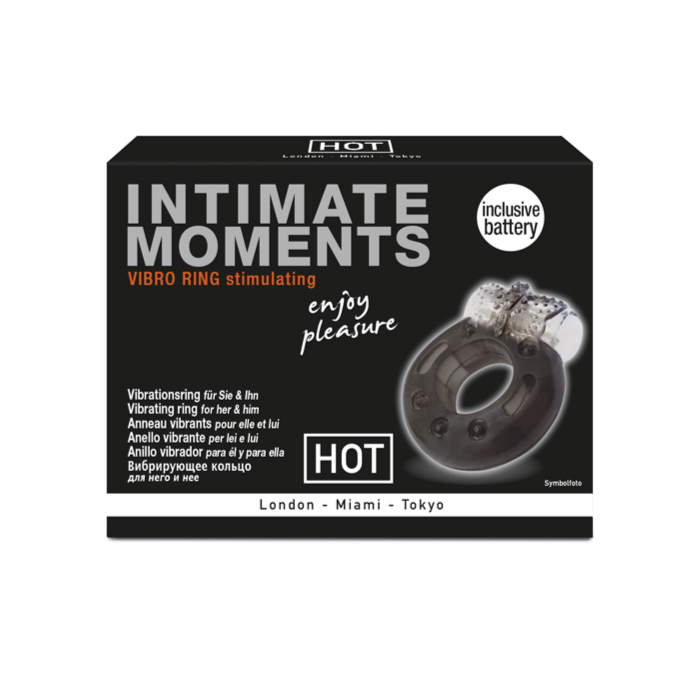 Hot Productions Стимулирующее серое виброкольцо Intimate Moments