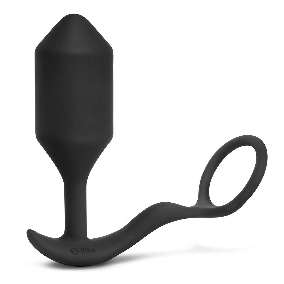 b-Vibe Вибрирующий плаг с кольцом для эрекции Vibrating Snug & Tug размер XL