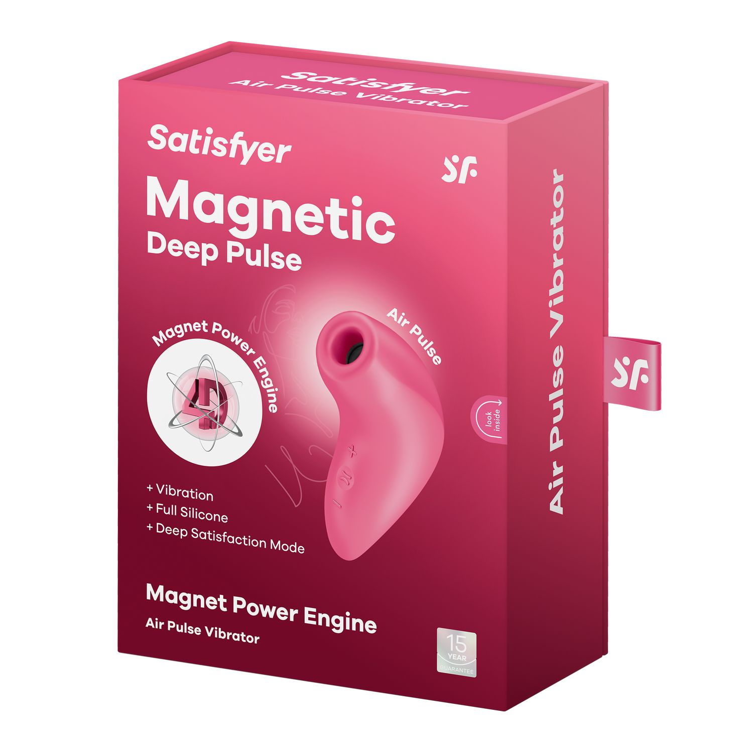 Вакуумный стимулятор Magnetic Deep Pulse розовый