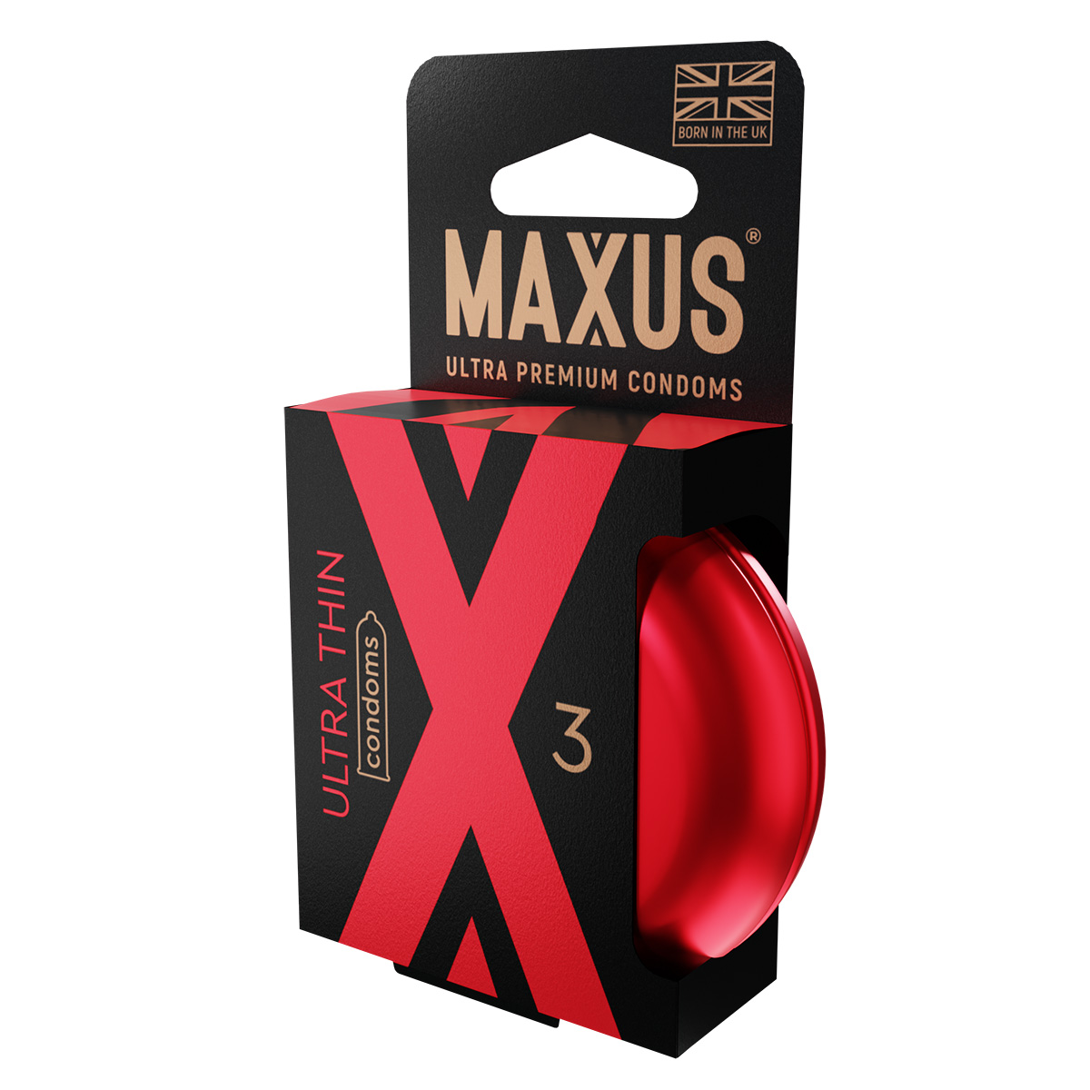 Maxus Презервативы в железном кейсе ультратонкие MAXUS Ultra thin №3 - 1 уп (3 шт)