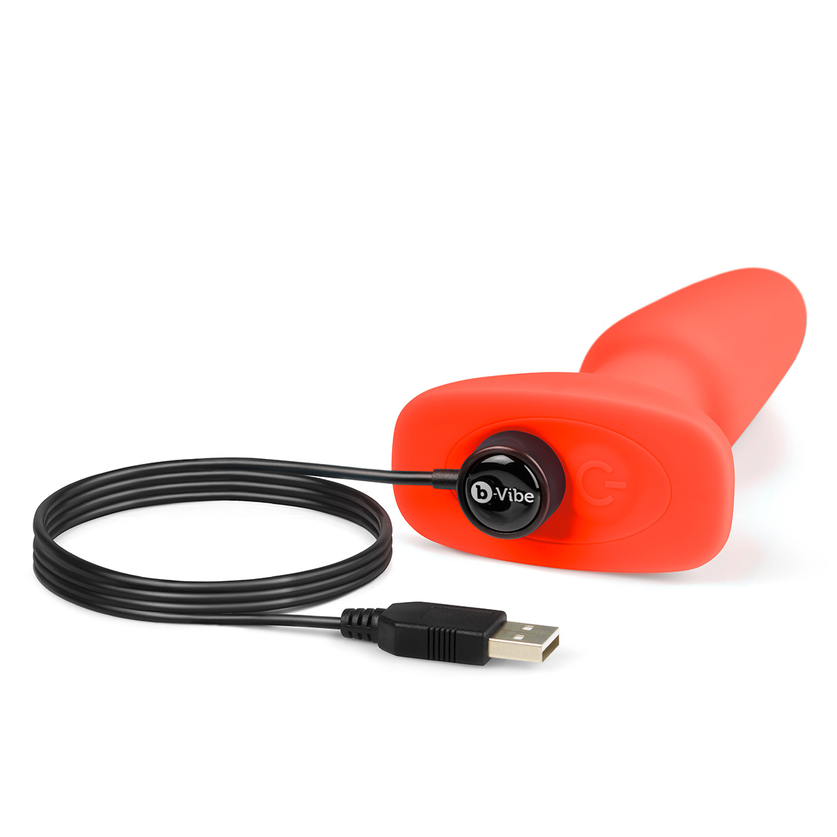 b-Vibe Анальная премиум-пробка с римминг эффектом B-Vibe Rimming Plug оранжевая