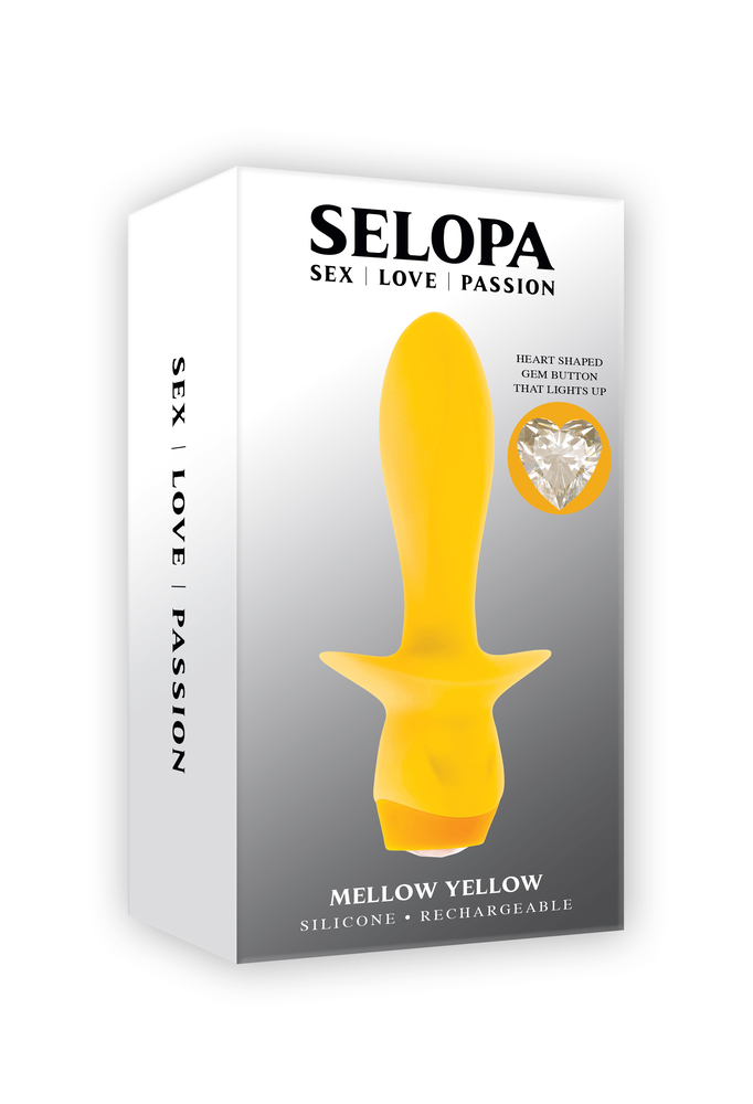 Анальная вибропробка Mellow Yellow