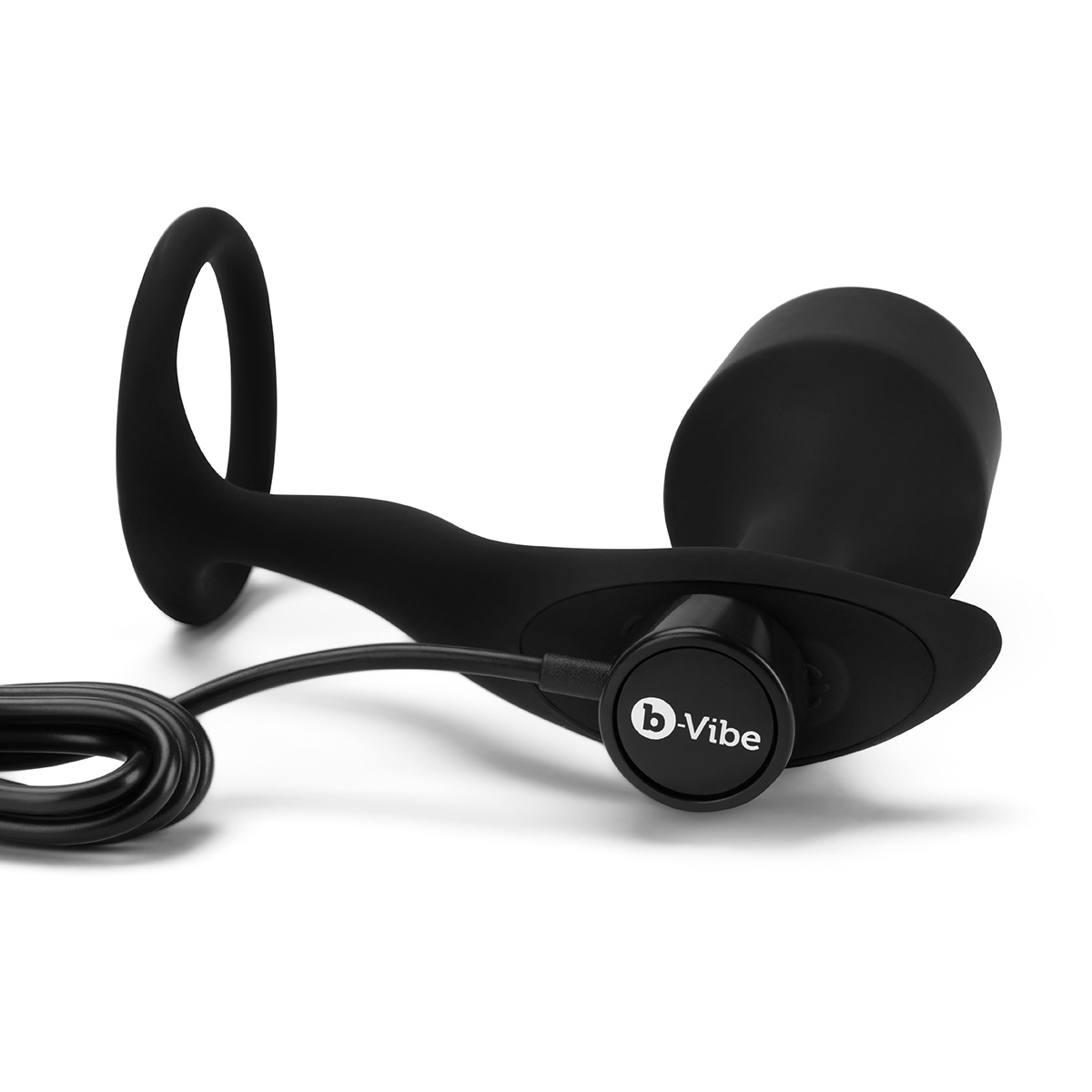 b-Vibe Вибрирующий плаг с кольцом для эрекции Vibrating Snug & Tug размер XL