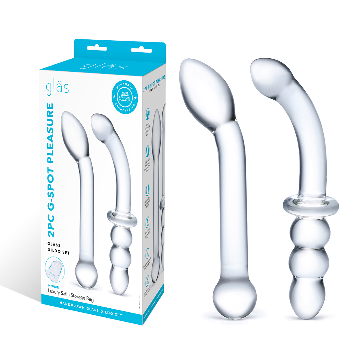 Glas Сет из 2-х стеклянных фаллоимитаторов G-SPOT PLEASURE