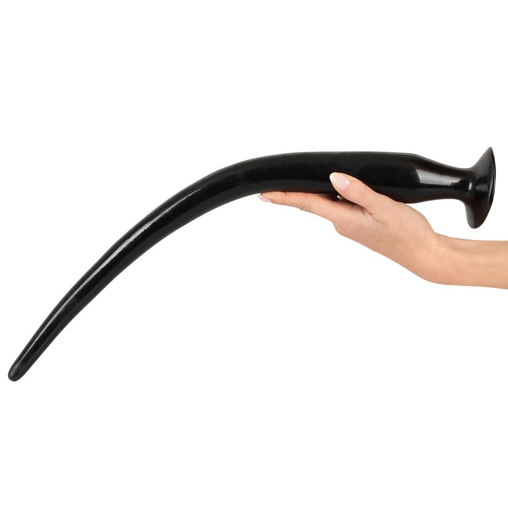 Набор длинных анальных пробок Super Long Flexible Butt Plug Set (черные)