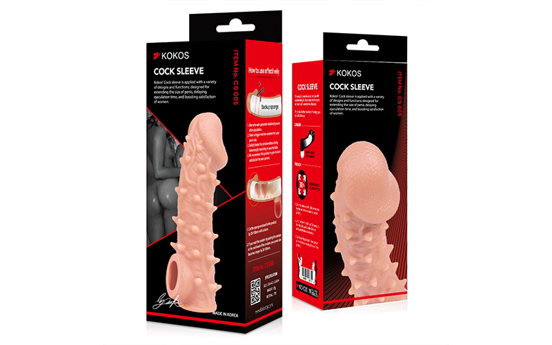 Насадка на фаллос с бугорками COCK SLEEVE CS.005-L (большой)