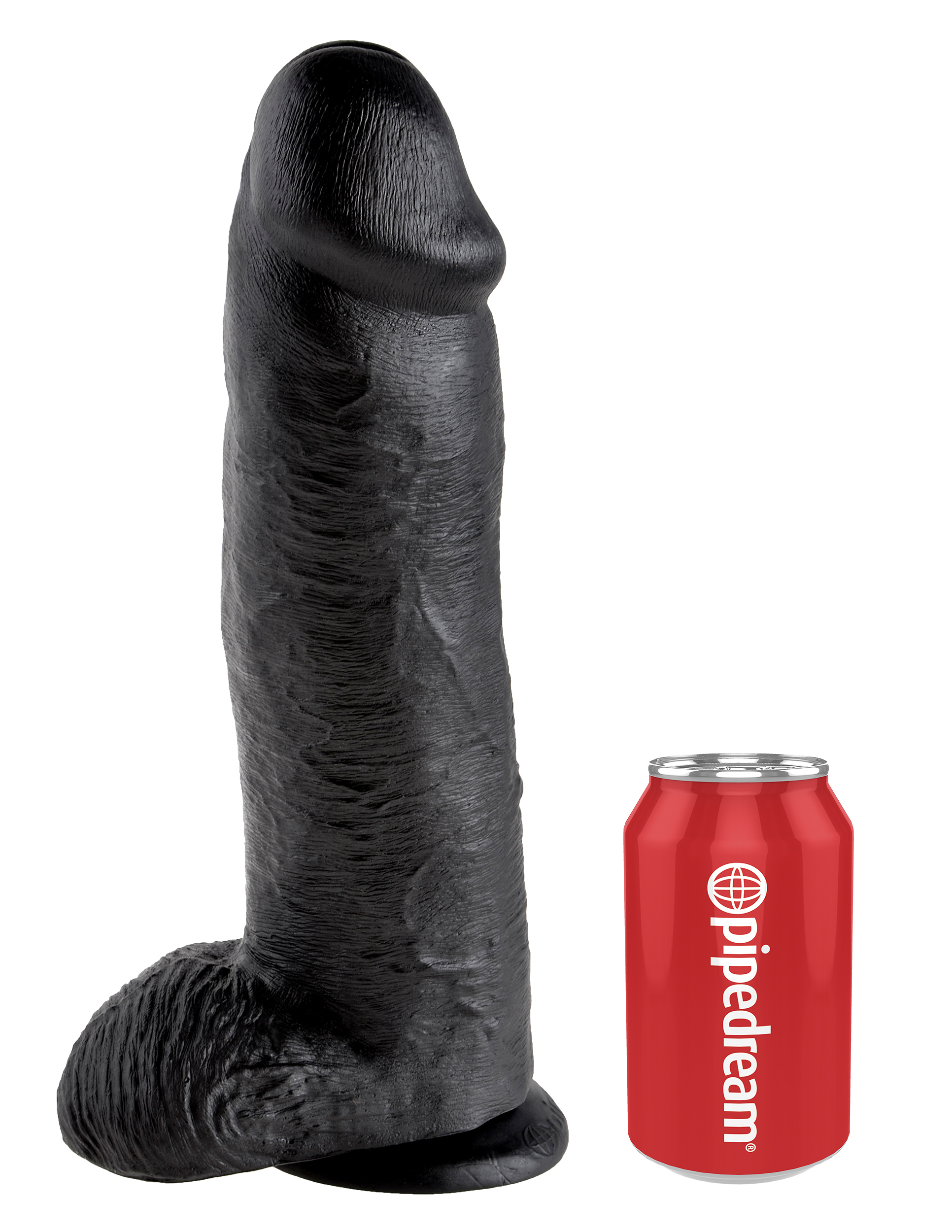 Фаллоимитатор на присоске черный King Cock