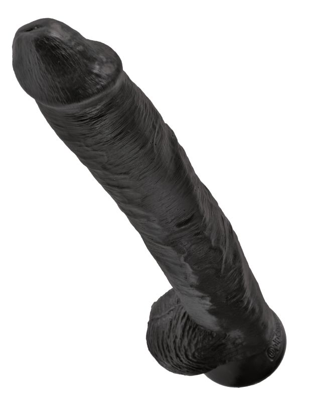 Фаллоимитатор-гигант черный King Cock 14 Cock with Balls