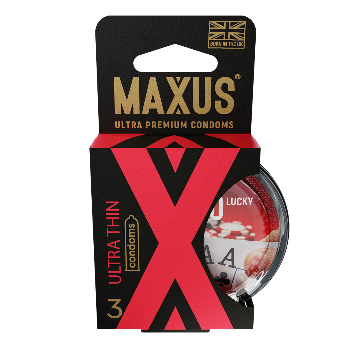 Maxus Презервативы в пластиковом кейсе ультратонкие MAXUS AIR Ultra thin X-Edition - 1 уп (3 шт)