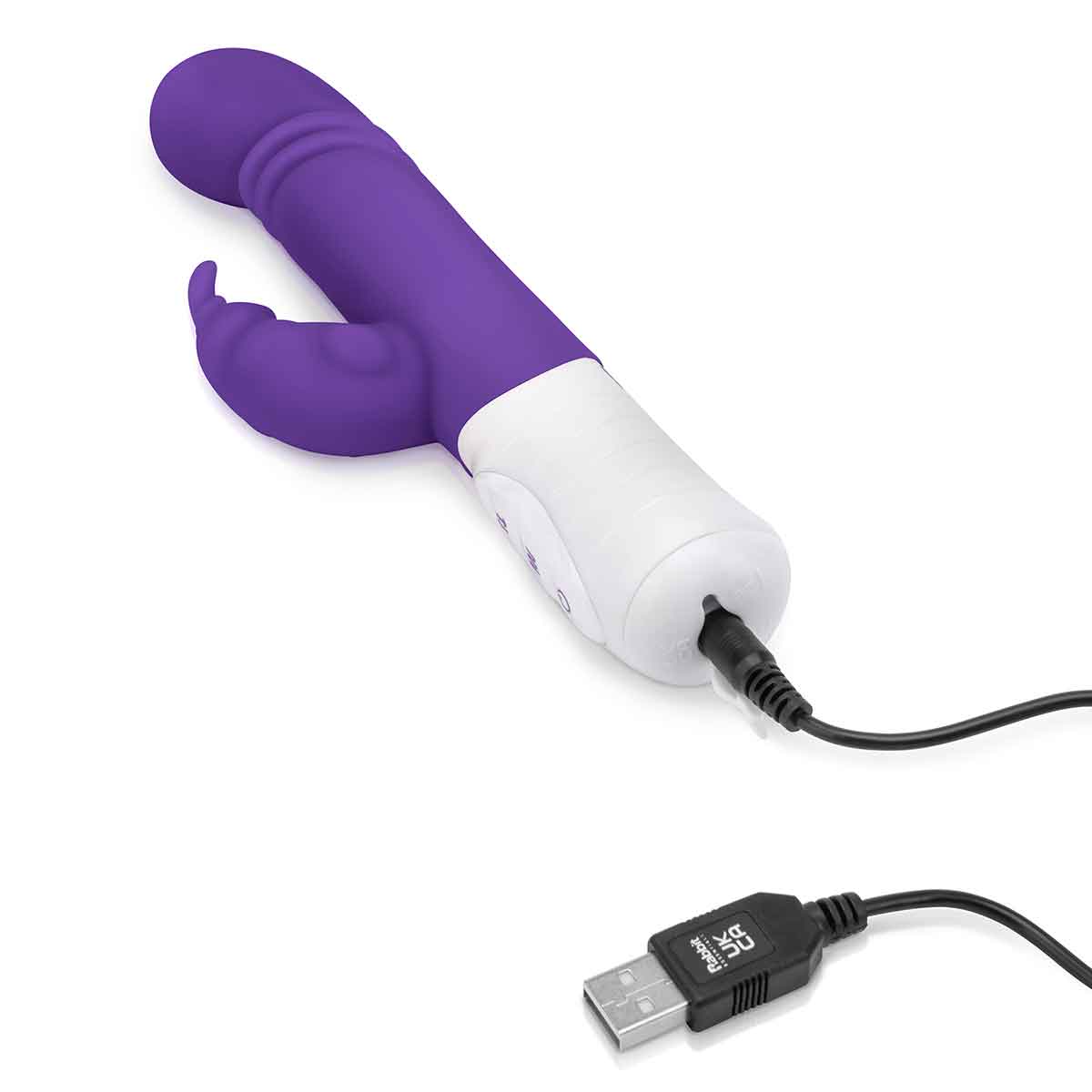 Rabbit Essentials Небольшой тонкий фиолетовый массажер для G-точки SLIM SHAFT THRUSTING G-SPOT RABBIT