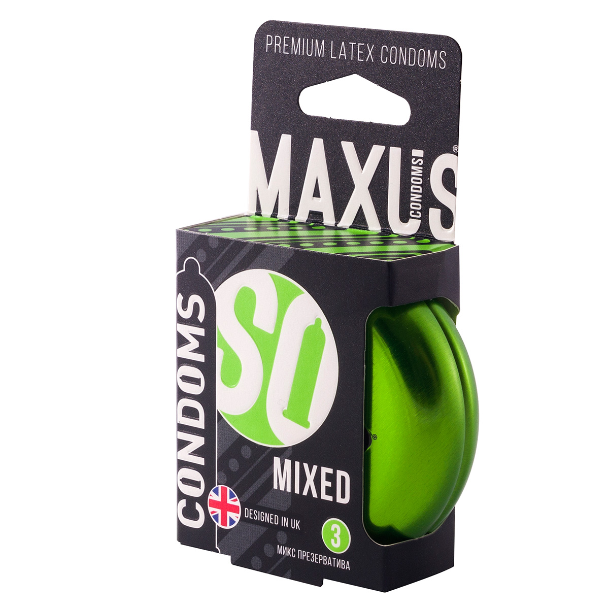 Maxus Презервативы в железном кейсе набор MAXUS Mixed №3 - 1 уп (3 шт)