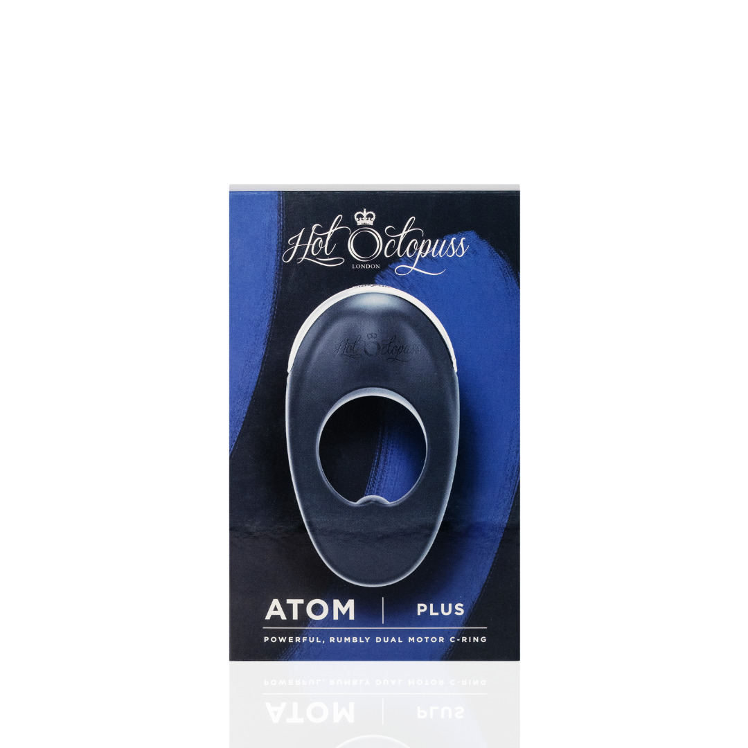 ATOM PLUS Мощное гибкое эрекционное виброкольцо с двумя виброэлементами