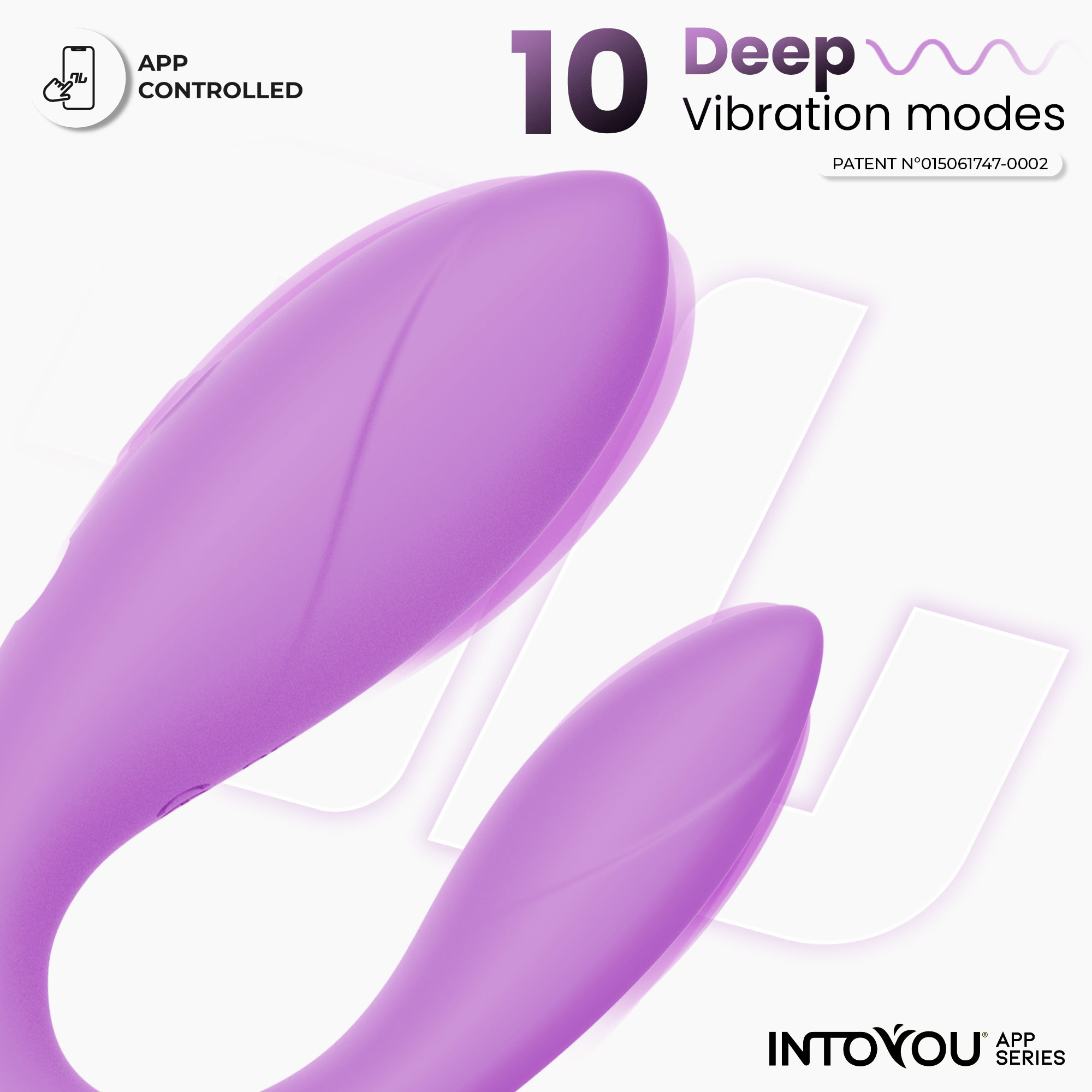 Интерактивный вибромассажёр для пар Couple Toy Lavender