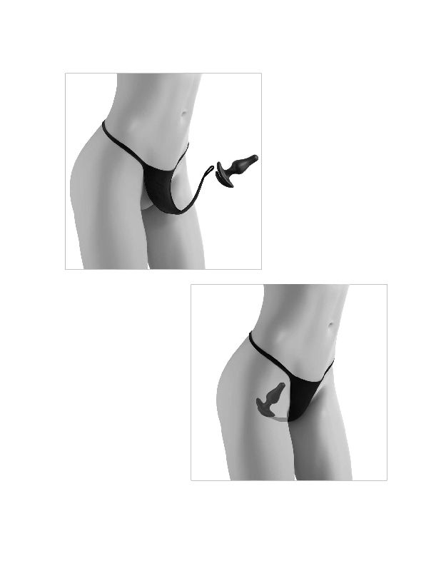 Повязка Hookup Panties Remote Bowtie Bikini - Fits Size XL-XXL