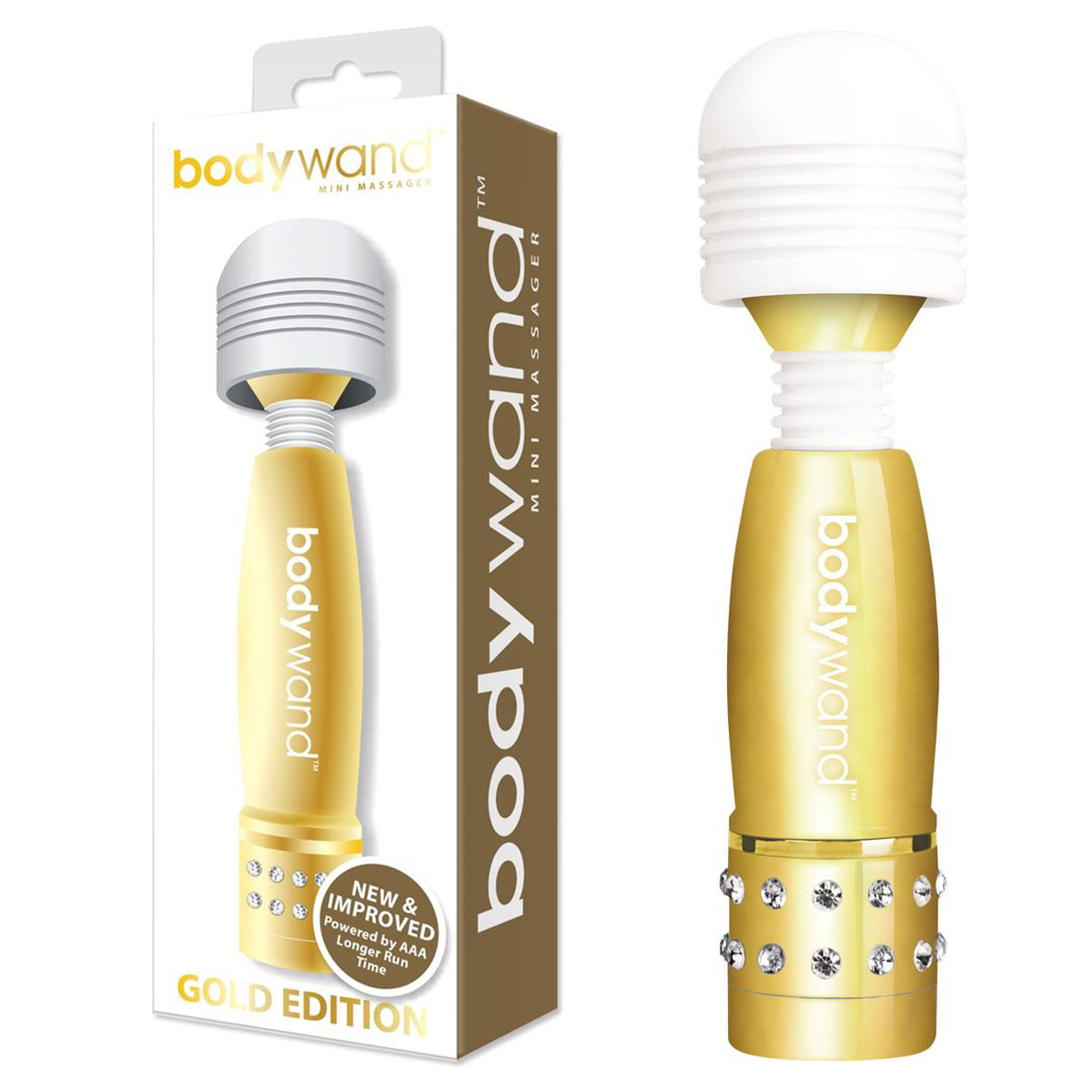 BodyWand Золотой мини-ванд с кристаллами