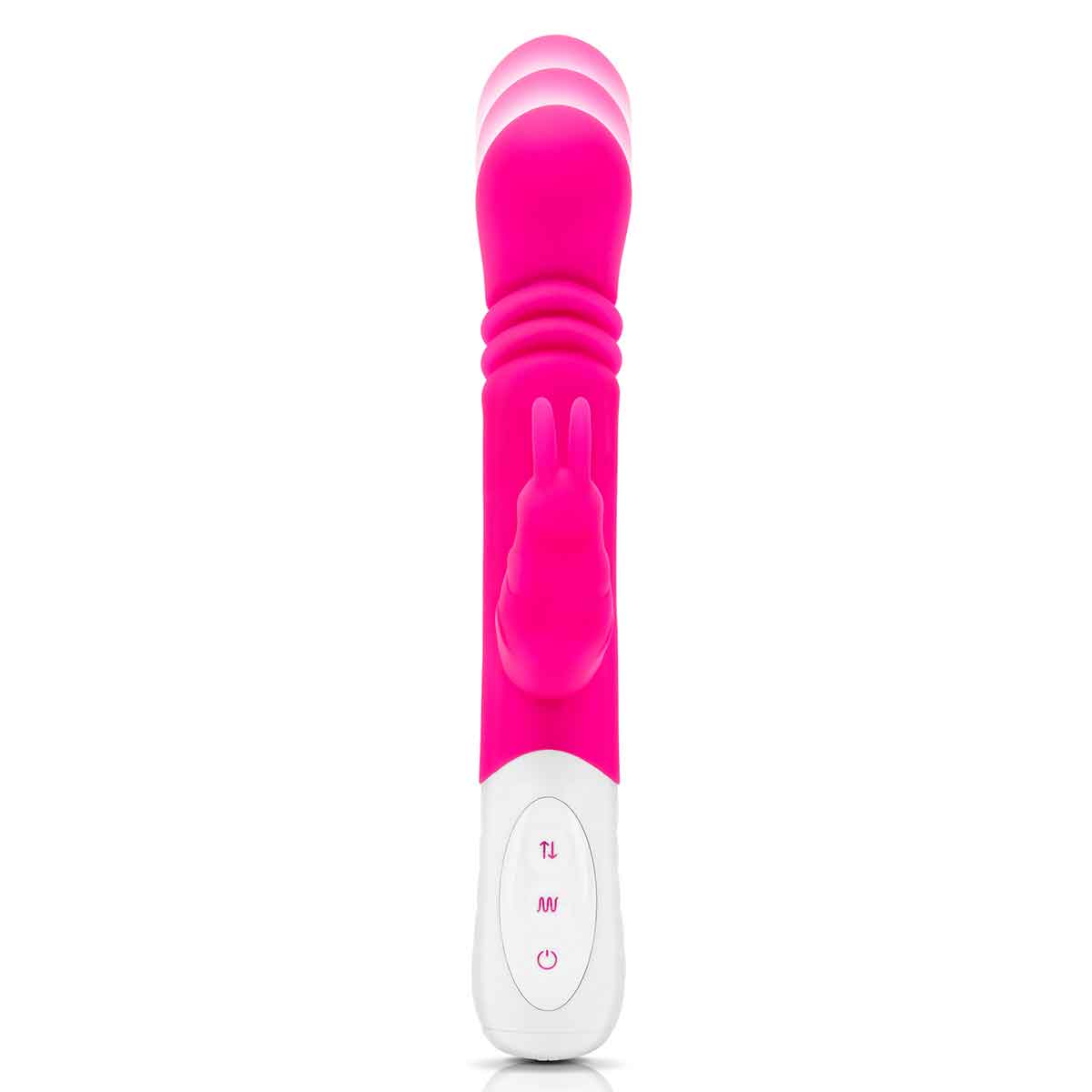 Rabbit Essentials Небольшой тонкий розовый массажер для G-точки SLIM SHAFT THRUSTING G-SPOT RABBIT