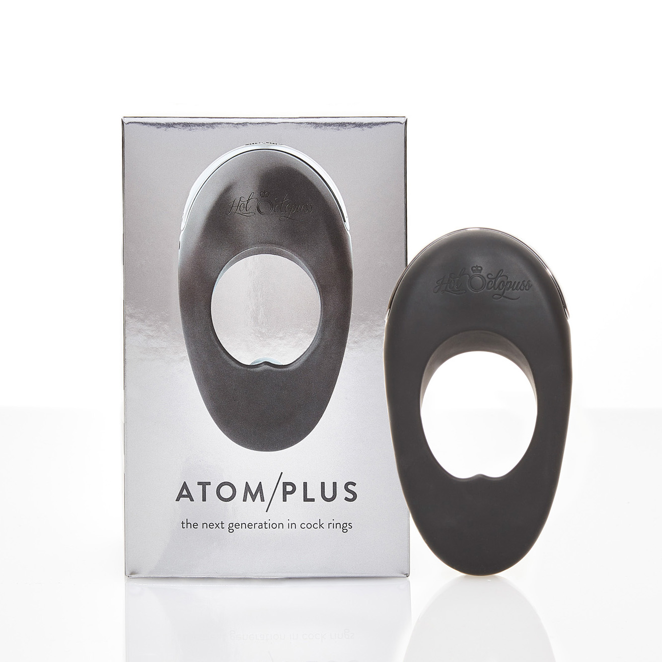 ATOM PLUS Мощное гибкое эрекционное виброкольцо с двумя виброэлементами