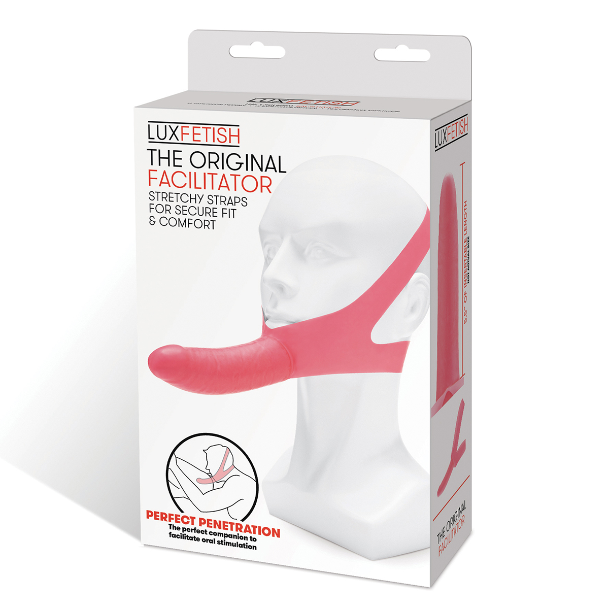 Lux Fetish Фаллоимитатор с креплением на лицо розовый THE ORIGINAL FACILITATOR
