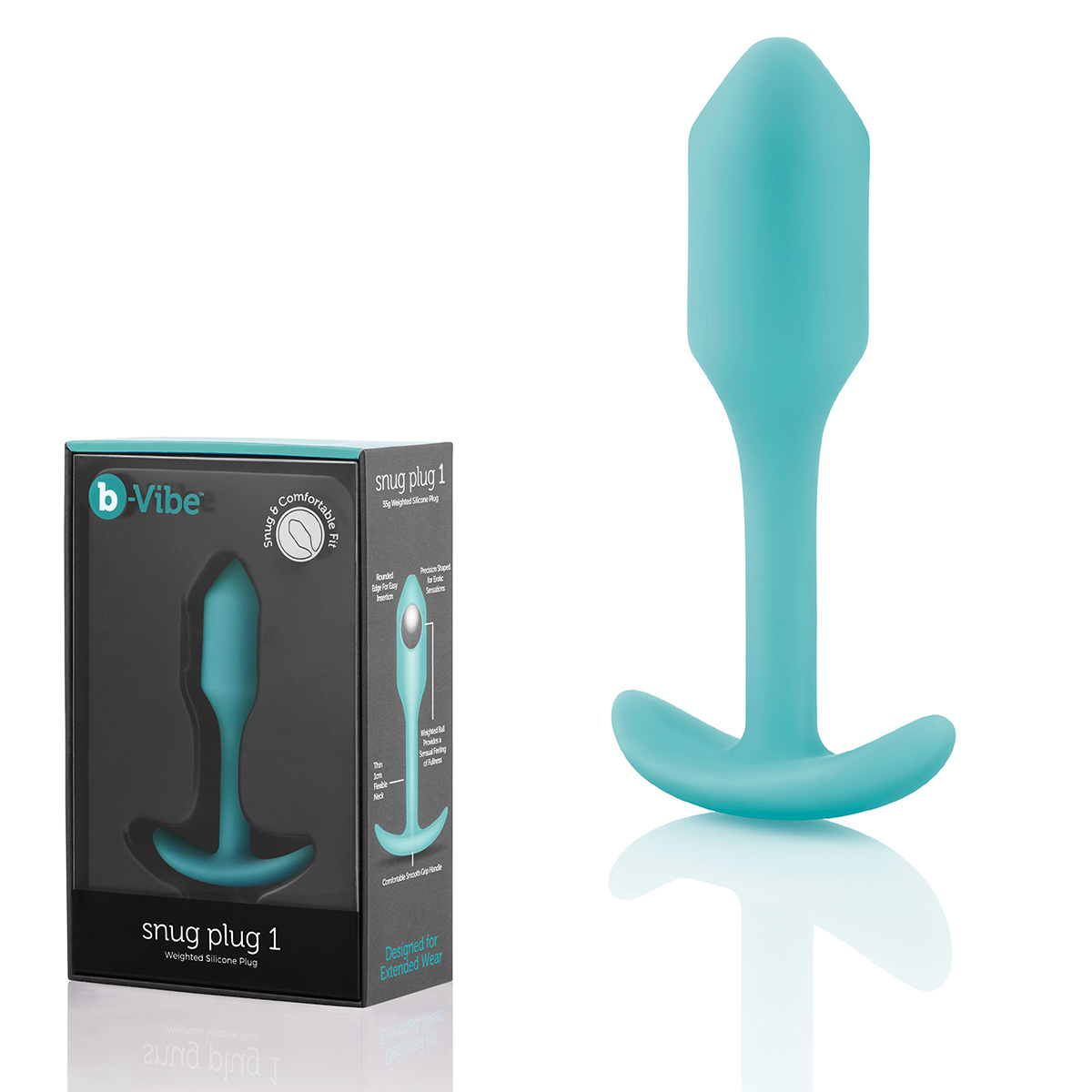 b-Vibe Профессиональная пробка для ношения B-vibe Snug Plug 1 тиффани